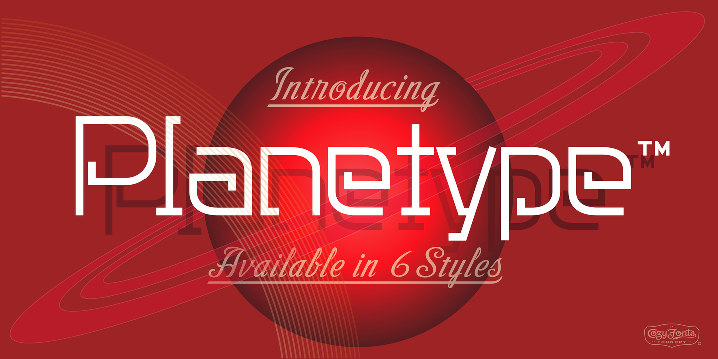 Planetype Font
